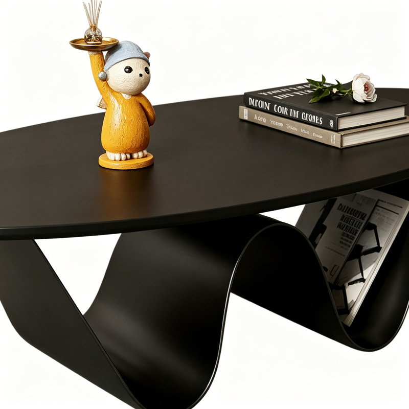 Bratches, 13.77" H x 47.24" L x 23.62" W, Black, Wood
