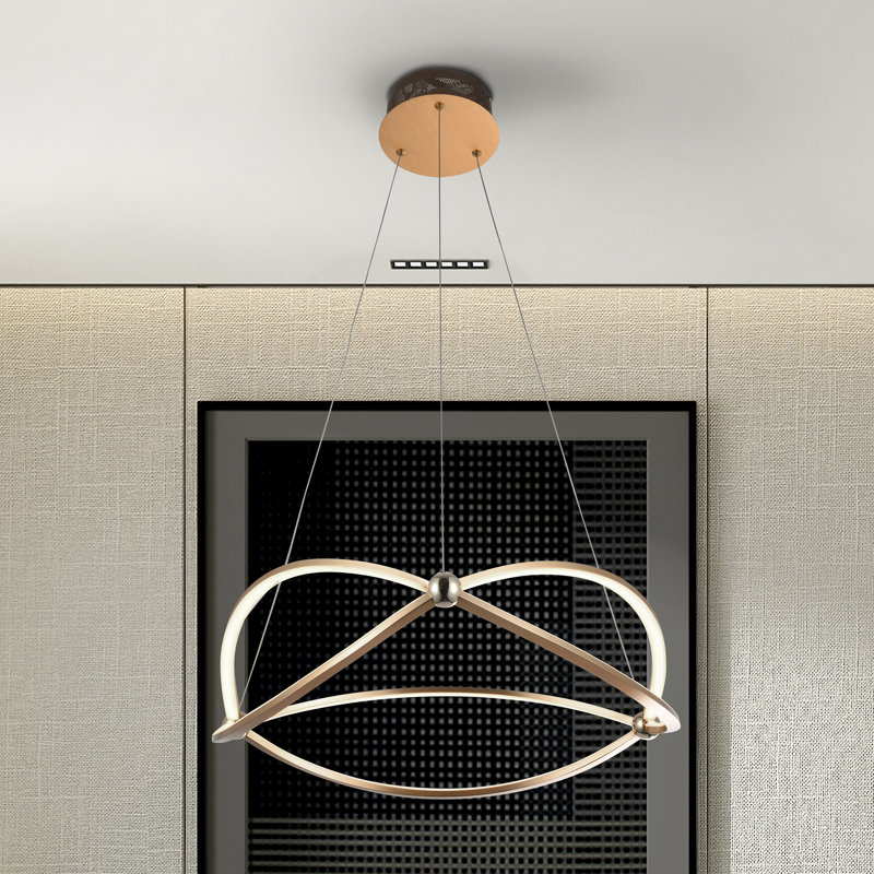Bettencourt 1 - Light LED Unique/Statement Pendant, Gold