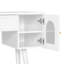 Ensemble de coiffeuse et coiffeuse Elegant Vanity, coiffeuse moderne avec rangement, bureau et port de charge, blanc-900648054