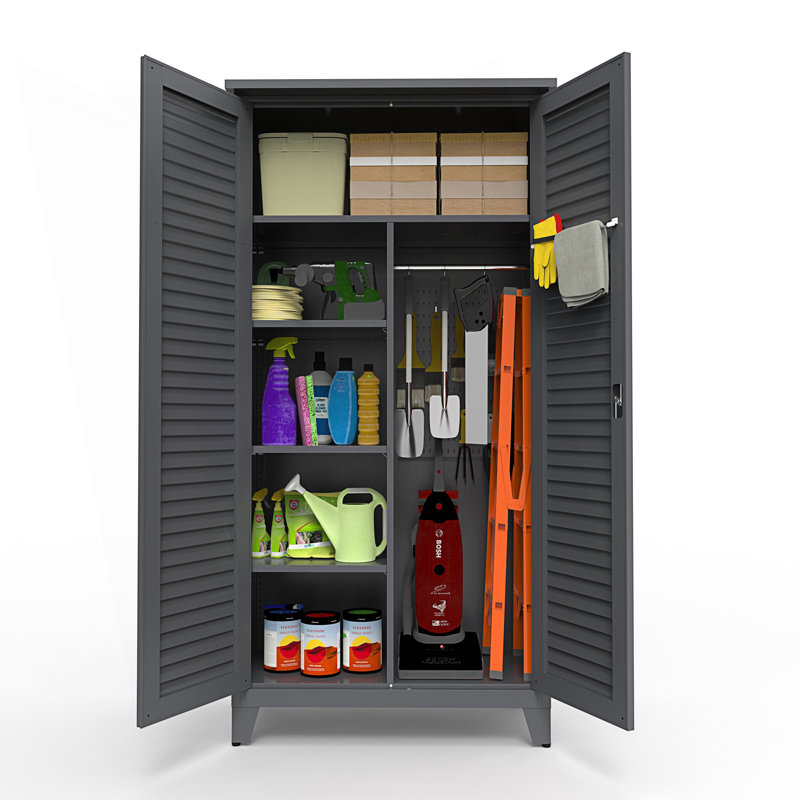 Armoire de rangement haute en métal avec beaucoup d'espace