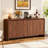 63'' Sideboard Buffet Cabinet With Rounded Edges