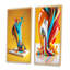 «Multicolor Glass High Heel Shoe», 2 pièces sur toile-451515944-451515949