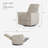 Greenguard Gold Certified Upholstered Swivel Reclining Glider-105785818