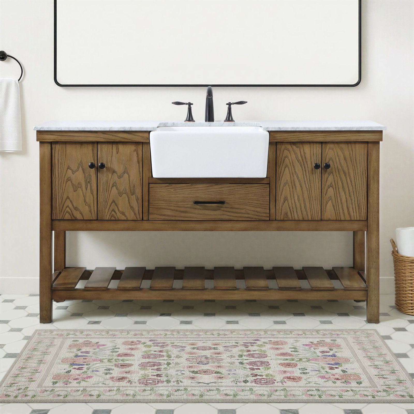 Pelaghia 60'' Single Bathroom Vanity, Driftwood
