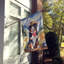 Drapeau Cowboy Welcome House-112699347