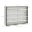 Modern Display Cabinet, 5-Tier Wall Display Shelf Unit Cabinet 60x80cm Grey
