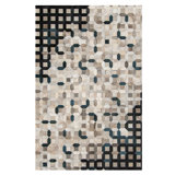 Trellis Cowhide Geometric Area Rug