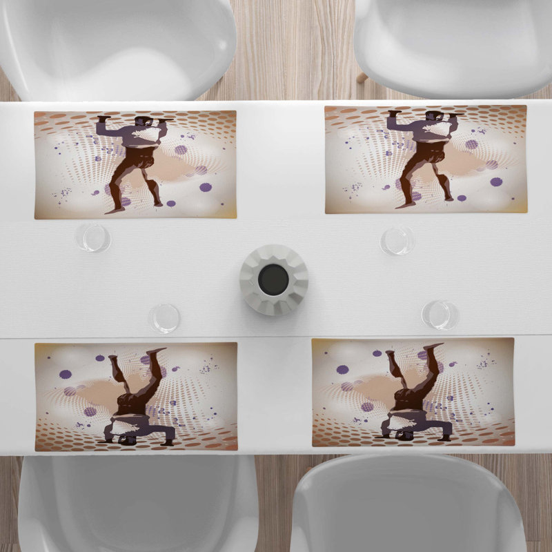 Polyester Abstract Rectangle Placemat