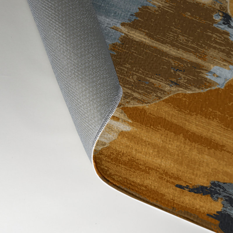 Tapis intérieur et extérieur beige Watercolor, Rectangle 9 pi x 12 pi