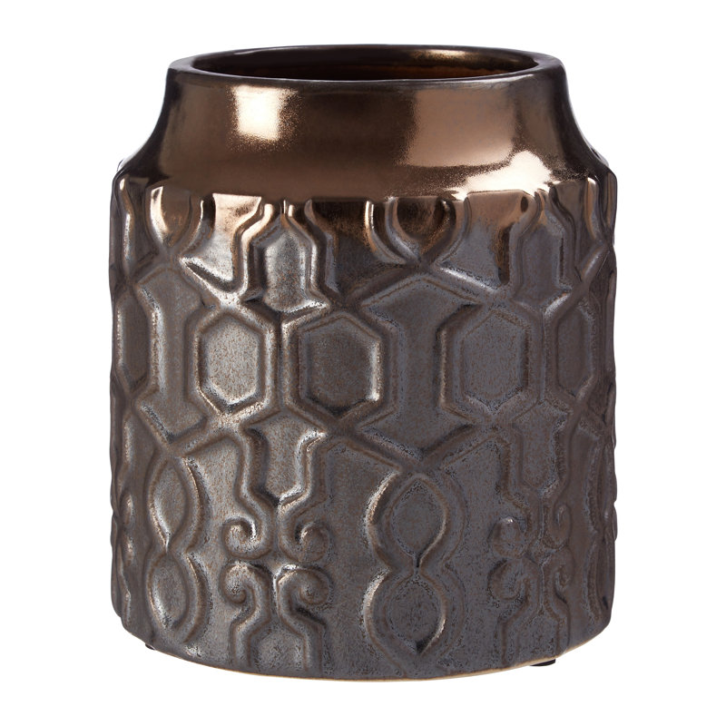 Lawler Ceramic Cachepot, 17cm H x 15cm W x 15cm D