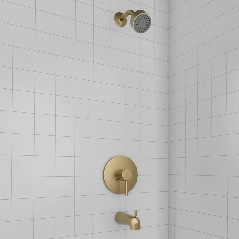 ZLINE Rubicon Elegant Shower System in Matte Black, Champagne Bronze
