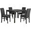 Ensemble de salle à manger 5 pièces Essy (gris anthracite) Essy -1267708
