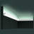 1'' H x 78.75'' W x 1'' D Plastic Crown