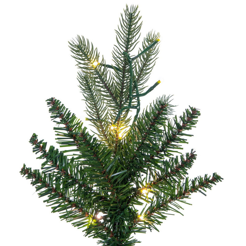 Vickerman Balsam Spruce Slim Artificial Christmas 6.5' H Lighted Artificial Pine Christmas Tree