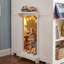 Lit mezzanine simple en bois massif avec espace de rangement et de jeu - Barrières de sécurité, échelle facile à monter pour les enfants de 3 à 12 ans