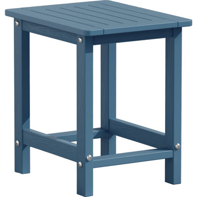 HIPS Outdoor Side Table for Adirondack Chairs, Easy Maintenance & Weather-Resistant Patio End Table with 220Lbs Load Bearing for Backyard, Pool, Patio, Porch, Garden, Lawn, Relaxing Companion