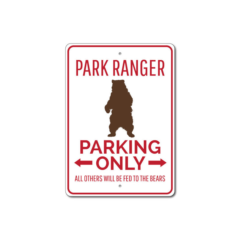 Enseigne de parc Park Ranger, H 18 po x l 12 po x P 0,06 po