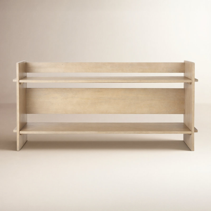 Dalina 76'' Solid Wood Console Table, Natural Brown