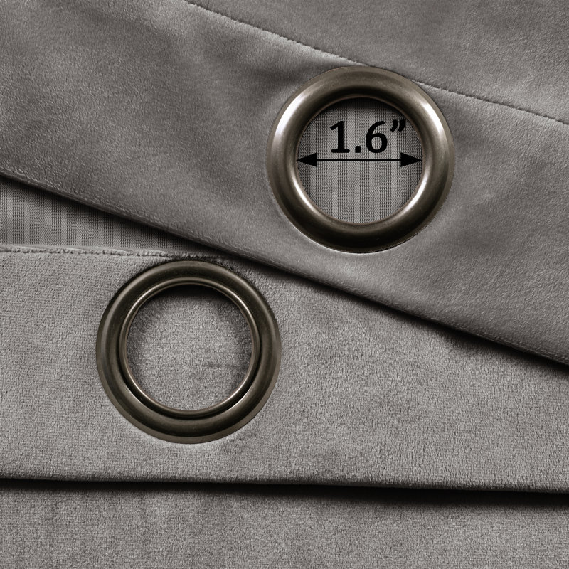 Room Darkening Curtain Pair, Gray