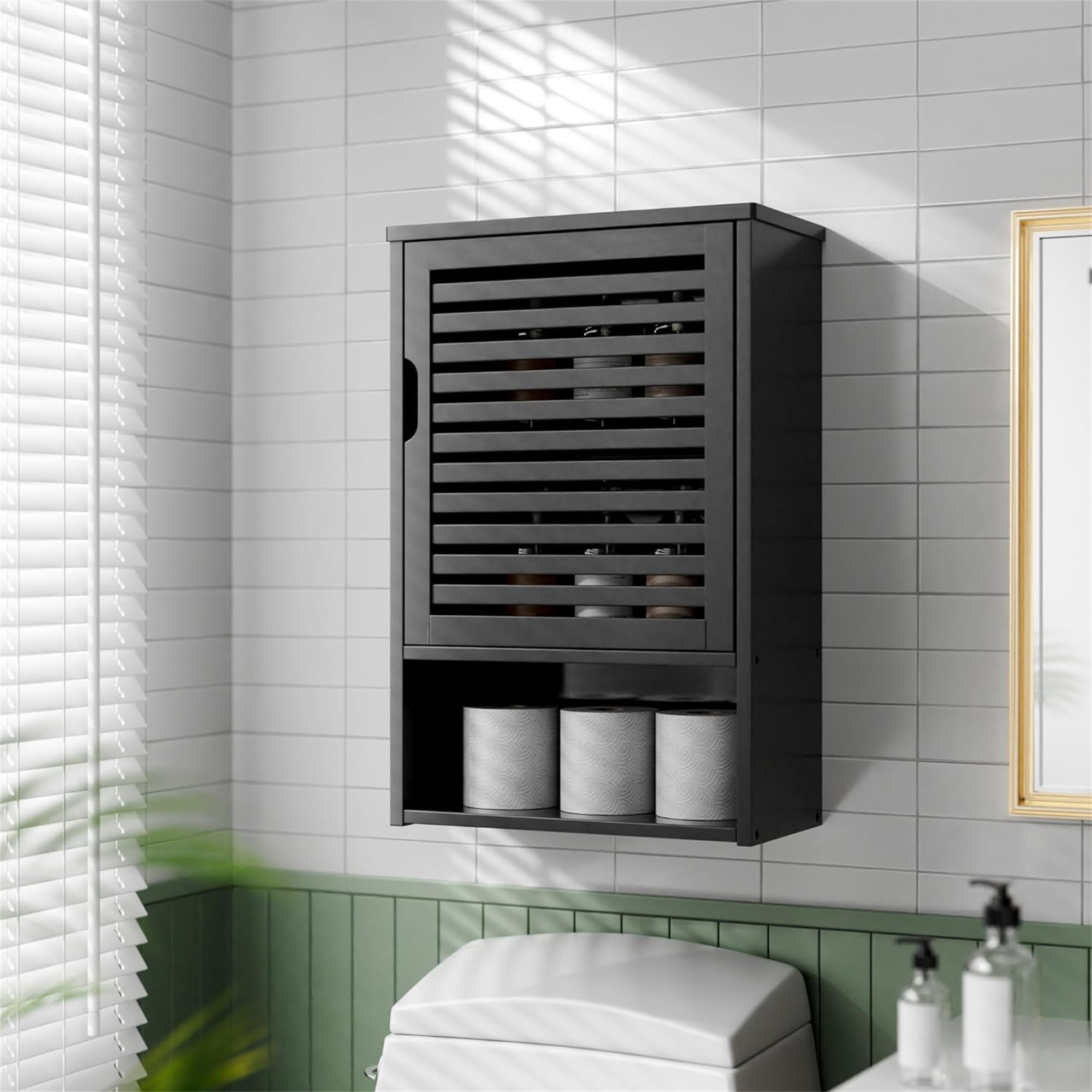 Lark Manor Single Door Wall Mounted Bathroom Storage Cabinet, Hanging ...