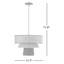 Luminaire suspendu à 1 lumière Martina