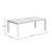 Dealie Outdoor Aluminum Dining Table, White