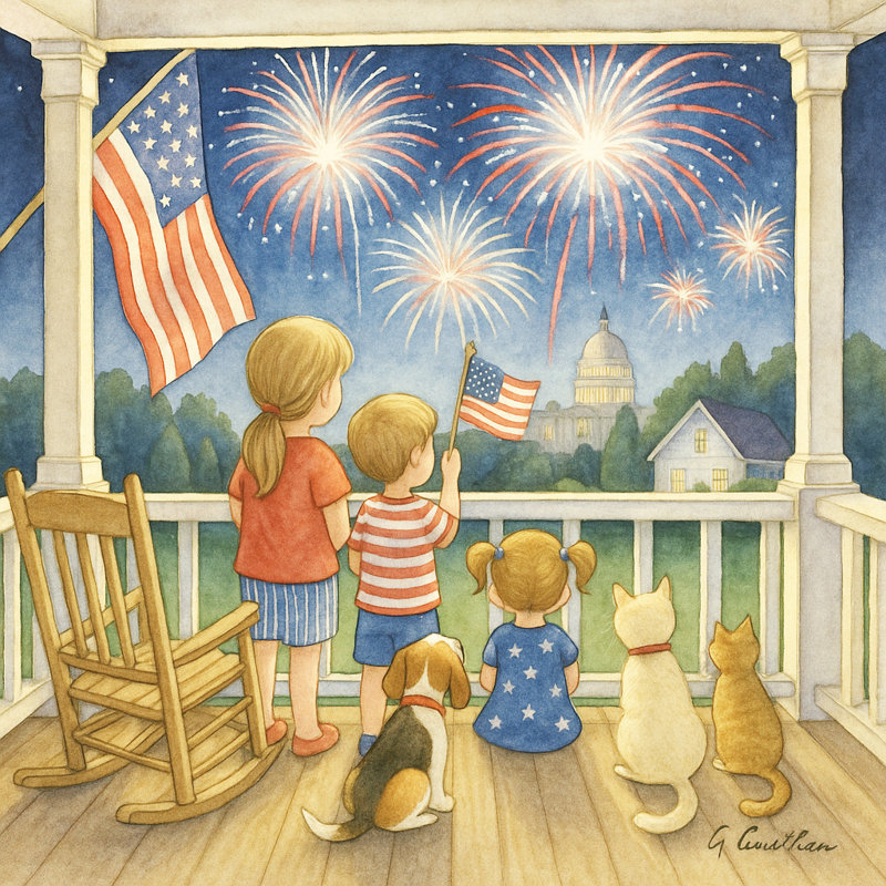 Art mural sur toile Capitol Fireworks, H 12 po x l 12 po