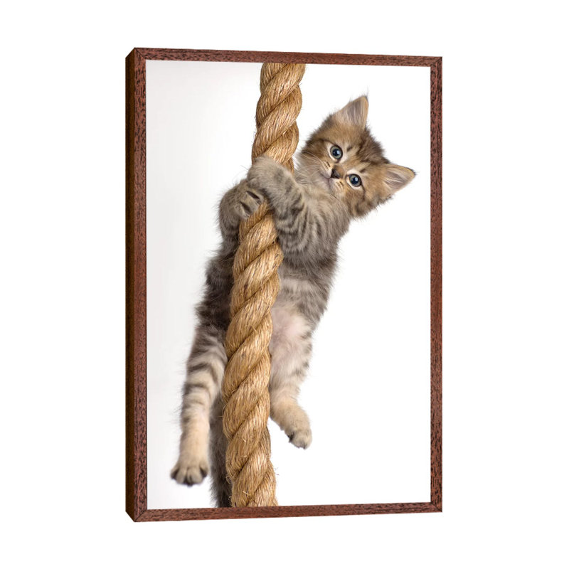 Eric 1 Piece Wall Art on Canvas, 101.6 cm H x 66.04 cm W, Classic Brown Wood Framed