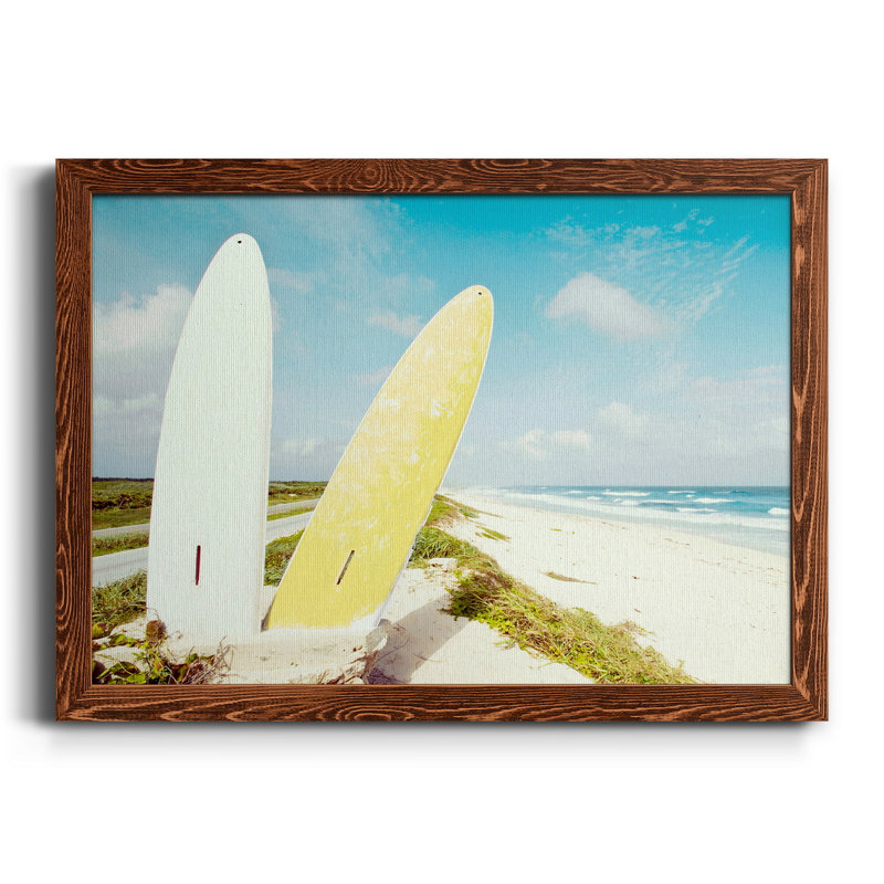 Plage de Pointe Morena - Photographie de cadre sur toile, H 20 po x l 17 po x P 1,5 po, Érable