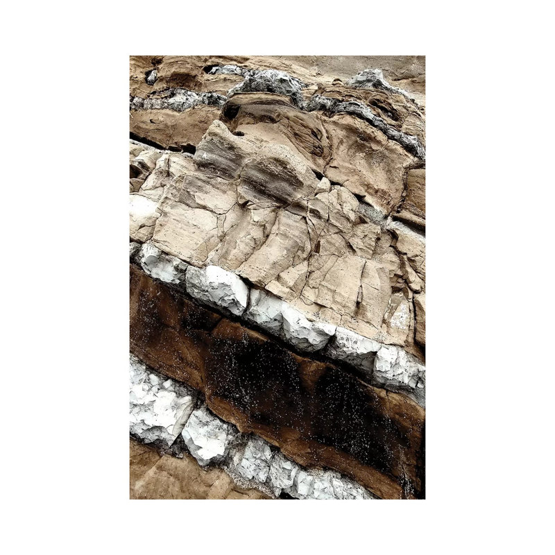 Sea Rocks - Natural - XIII 1 Piece Wrapped Canvas Wall Art, 20.32 cm H x 30.48 cm W
