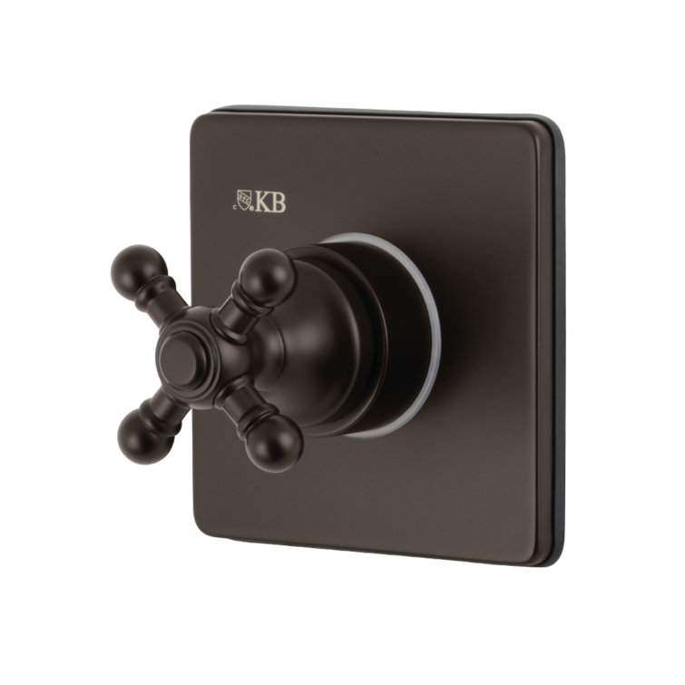 Kingston Brass Single-Handle Wall Mount Three-Way Diverter Valve with Trim Kit