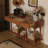 American-style retro brown console table