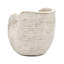 Pot à fleurs 8,5 x 5,5 x 6,3 po sable et ciment Nautilus avec finition texturée beige-129754588