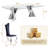 8 - Person Glass Top Double Pedestal Dining Set-1521258299-1521258300