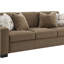 Ensemble de salon en suède / tissu 3 pièces Darya (1 chaise, 1 causeuse, 1 canapé)