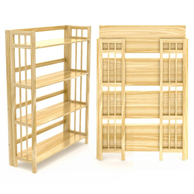 4-Tier Folding Bookshelf by Latitude Run