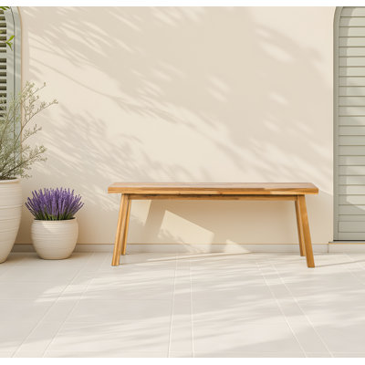 Solid Wood Outdoor Bench