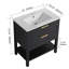 Meuble-lavabo avec lavabo et 2 tiroirs à fermeture en douceur-1862125538