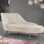 Chaise longue en velours Margo