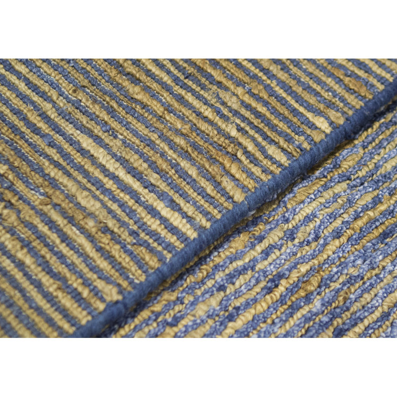 Area Rug in Dark Blue/Natural