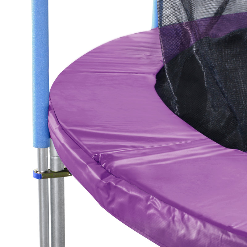 Coussin de trampoline avec ouverture, mousse épaisse de 0,8 po, housse de rechange pour ressort de sécurité, sac de rangement supplémentaire