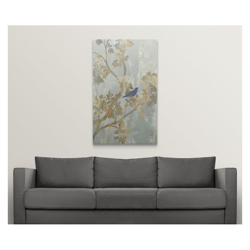 «Blue Bird», reproduction d'art, H 19 po x l 12 po x P 1,5 po, Toile