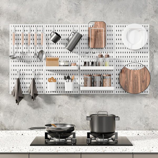 Pegboard Wall Organizer, Wall Mounted Storage Set Martinique