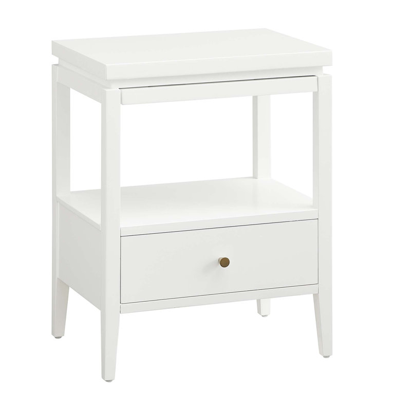 Olana 1-drawer Nightstand, White