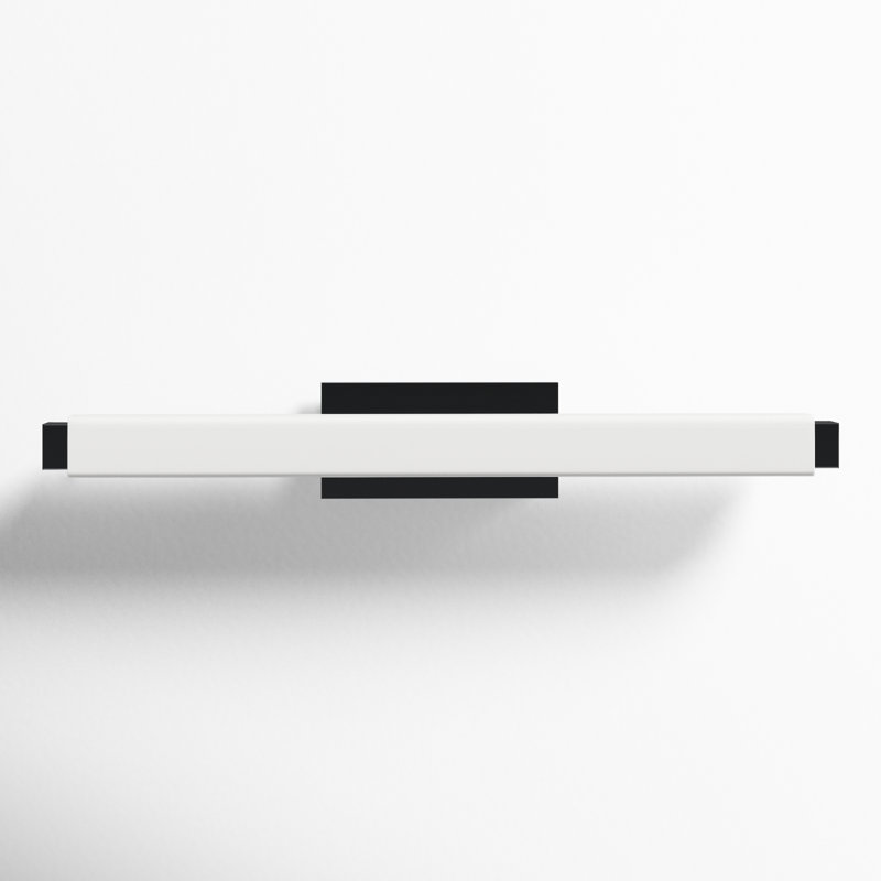 Vogue 1 - Light LED Flush Mounted Sconce, 3" H x 25.75" W x 3.38" D, Black, 2700K