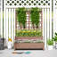 2-Tier Raised Garden Bed with Trellis, Outdoor Planter-190782456