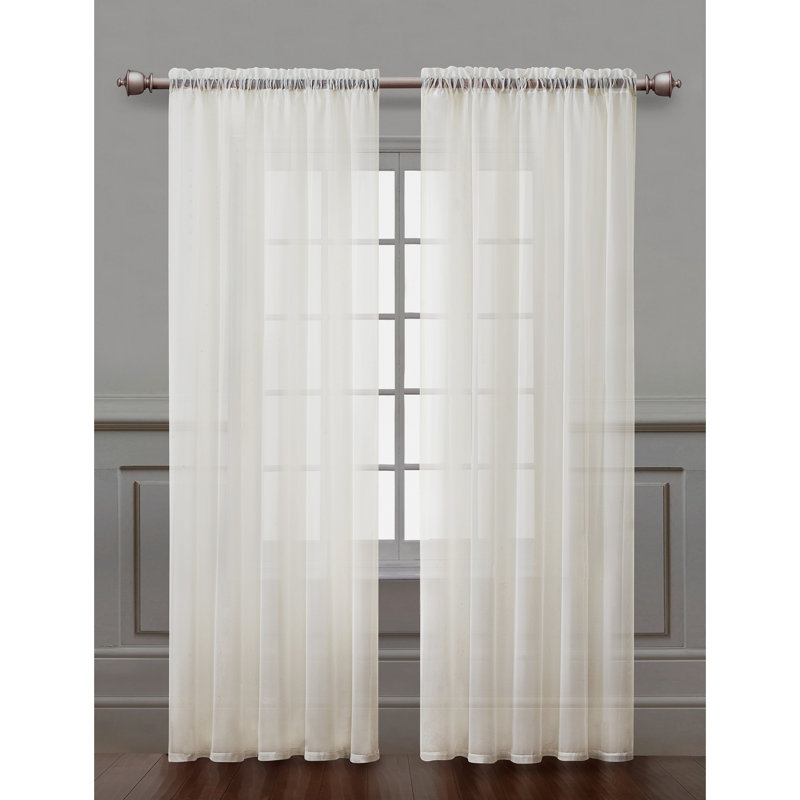Jaison Polyester Curtain, Beige