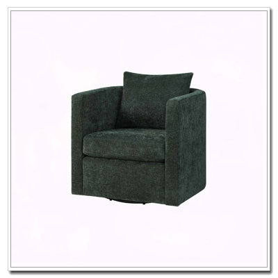 Fauteuil demi-tonneau vert Sutton Kelly