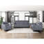 Canapé 3 places en microfibre gris foncé Modern