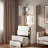 3-in-1 Vanity Table With Led Mirror,  Drawers, Flip-top Compartment And Storage Stool